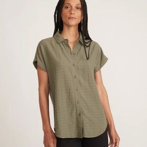 Marine Layer Dana Shirt, green color - size S